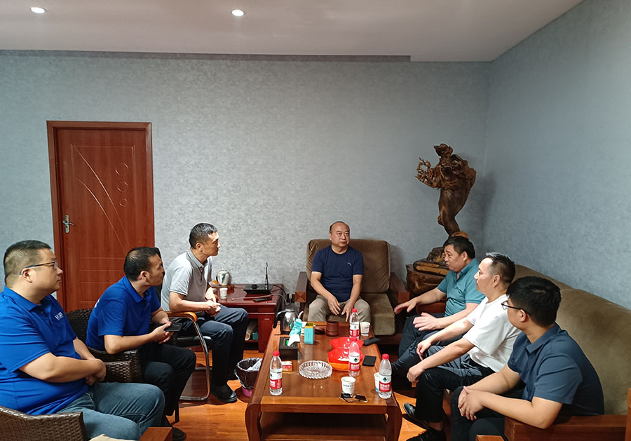 龙乡商会莅临海天消防