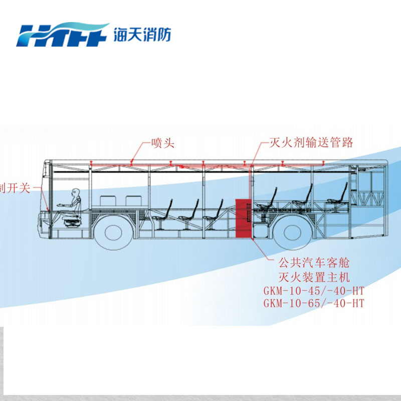 公共汽车客舱细水雾灭火装置