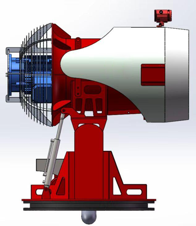 细水雾涡扇炮自动灭火装置